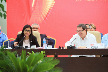 La Habana.- The commitment to regional unity was the center of the talks of the 15th Political Council of the Bolivarian Alliance for the Peoples of Our America - People''s Trade Treaty (ALBA-TCP), held this Monday in the Cuban capital.Image: Foreign Minister of Venezuela Delcy RodriguezALBA PRESS/LANA