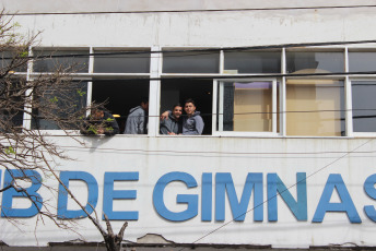 La Plata, Argentina.- In the image taken today September 6, 2019, dozens of supporters of Gymnastics Fencing La Plata will approach the clubhouse in the city of La Plata, after it was confirmed that Diego Armando Maradona will be the new Technical Director of the first division football team. The Institution said that only those who are partners of the entity would enter the stadium, which meant that many wanted to secure a place in the stands. Many of the new members have declared that they are not supporters of the Platense club, but the love of many Argentines for Maradona overcomes these barriers. Gymnastics and Fencing La Plata is a modest club in the city of La Plata, the capital of the province of Buenos Aires, which although it is one of the oldest football clubs in Argentina, has never obtained an official first division championship and Currently fighting to not descend to second division.