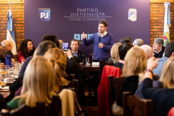 Buenos Aires, Argentina.- The candidate for Governor of the province of Buenos Aires, Axel Kicillof, of the Frente de Todos participated today on September 11, 2019 of the meeting of the National Council of the Justicialist Party (PJ Peronist) of the province of Buenos Aires