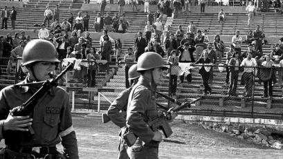 Chile.- In the archive image, the National Stadium Detention Center was a concentration camp for political prisoners during September 1973, during and after the coup led by Augusto Pinochet and overthrew the government of Salvador Allende. The detention center was located inside the main building of the National Stadium, the main sports venue in Chile.