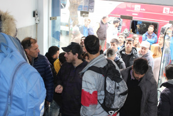 La Plata, Argentina.- In the image taken today September 6, 2019, dozens of supporters of Gymnastics Fencing La Plata will approach the clubhouse in the city of La Plata, after it was confirmed that Diego Armando Maradona will be the new Technical Director of the first division football team. The Institution said that only those who are partners of the entity would enter the stadium, which meant that many wanted to secure a place in the stands. Many of the new members have declared that they are not supporters of the Platense club, but the love of many Argentines for Maradona overcomes these barriers. Gymnastics and Fencing La Plata is a modest club in the city of La Plata, the capital of the province of Buenos Aires, which although it is one of the oldest football clubs in Argentina, has never obtained an official first division championship and Currently fighting to not descend to second division.