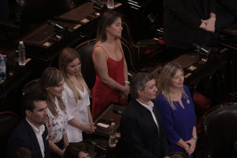 BUENOS AIRES, ARGENTINA.- In the photo taken on December 10, 2019, Alberto Fernández assumed today, December 10, the Presidency of Argentina by swearing in Congress with Vice President Cristina Fernández de Kirchner and receiving the command attributes from the hands of his predecessor, Mauricio Macri. After the assumption, Fernández delivered - before the Legislative Assembly - a speech of conciliatory tone, but in which he drew a hard diagnosis of the situation that the country is going through and proposed a clear change of course.