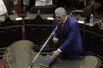 BUENOS AIRES, ARGENTINA- In the photos taken today December 4, 2019, the Chamber of Deputies formalized its new conformation with the jury of the 130 new deputies who will debut from December 10 with the discussion of the first Budget of the elected president, Alberto Fernandez Just after 1 pm and conducted by Deputy Gonzalo Del Cerro, the preparatory session began in which the legislators who were elected last October took an oath and will also vote for the new lower house authorities.