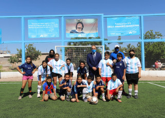 Mendoza, Argentina.- El Polideportivo Diego Armando Maradona se inauguró este jueves (3) en Maipú, departamento del Gran Mendoza, y cuya obra se concluyó en plena cuarentena, y beneficiará a unas 1000 familias, según informaron voceros del municipio.