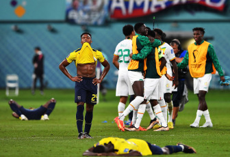 Doha, Qatar.- In the photos taken on November 29, 2022, during the match between Ecuador and Senegal for the Qatar 2022 World Cup. The Ecuadorian National Team lost 2-1 against Senegal, in a defining duel in Qatar 2022.