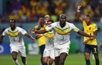 Doha, Qatar.- In the photos taken on November 29, 2022, during the match between Ecuador and Senegal for the Qatar 2022 World Cup. The Ecuadorian National Team lost 2-1 against Senegal, in a defining duel in Qatar 2022.