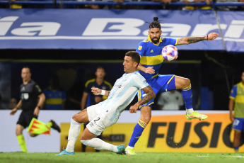 Buenos Aires, Argentina.- In the photos taken on January 29, 2023, during the match between Boca and Atlético Tucumán at La Bombonera at the start of the Argentine Professional League. Boca, began the championship with a suffered victory against Atlético Tucumán by 1 to 0 with the goal scored by Óscar Romero.