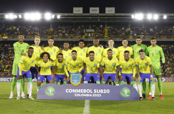 Bogotá, Colombia.- In the photos taken on February 12, 2023, the Brazilian team defeated Uruguay 2-0 at the El Campín stadium and won the South American youth title. Brazil finished the hexagonal with 13 points, followed by Uruguay with 12, Colombia with 10, Ecuador with 4, Venezuela with 2 and Paraguay with one.