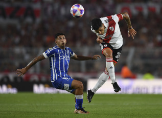 Buenos Aires, Argentina.- In the photos taken on March 12, 2023, during the meeting between River Plate and Godoy Cruz at the Monumental Stadium. River Plate beat Godoy Cruz 3-0 in the Monumental with Lucas Beltrán as a figure and scorer, obtaining his third triumph and becoming the only escort of the Liga Tournament, which has San Lorenzo as leader.