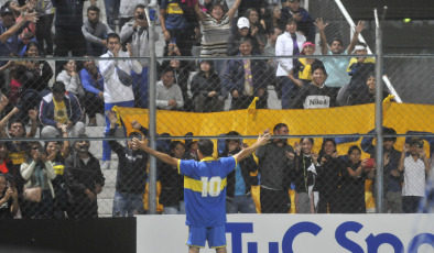 Jujuy, Argentina.- In the photos taken on March 26, 2023, Boca Juniors defeated River Plate 3-0 in the Senior Superclásico played at the 23 de Agosto stadium of Gimnasia y Esgrima de Jujuy, which was attended by of historical figures from both institutions.