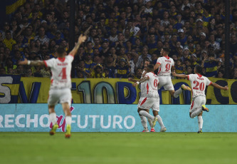 Buenos Aires, Argentina.- In the photos taken on March 19, 2023, during the match between Boca Juniors and Instituto at La Bombonera, for the eighth date of the League Tournament. In a controversial closing, Boca Juniors lost 3-2 to Instituto.