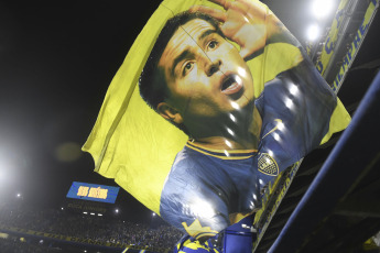 Buenos Aires, Argentina.- In the photos taken on April 9, 2023, during the match between Boca Juniors and Colón at the La Bombonera Stadium, on date 10 of the Argentine Professional League 2023. Boca suffered a heavy defeat by 1- 2 against Colón. With a goal from Teuten (90+1'), the 'Sabalero' got his first win in the tournament.