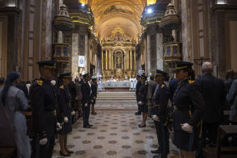 Buenos Aires, Argentina.- In the photos taken on April 24, 2023, the Episcopate celebrated the Pope with a mass in the Metropolitan Cathedral and began a week of deliberations. The 122nd plenary assembly of the Argentine Episcopal Conference (CEA), made up of bishops from all over the country, began a week of deliberations this Monday with a thanksgiving mass on the occasion of the 10th anniversary of Francis' pontificate.