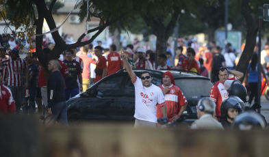 Santa Fe, Argentina.- In the photos taken on May 15, 2023, during the match between Sarmiento and Union on matchday 16 of the Argentine Professional League at the 15 de Abril Stadium. Sarmiento beat Union 2-0 as a visitor, with goals from Javier Toledo (at 17, 54 minutes). On the next date, Union will face Central Córdoba, while Sarmiento will have Huracán as a rival.