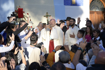 San Luis, Argentina.- In the photos taken on May 3, 2023, it shows the maximum religious festivities of San Luis, which ended in the towns of Villa de la Quebrada and Renca, consecrated to the Miraculous Christs that are venerated in each place , in which more than 200,000 people gathered from the beginning of the novenas on April 28 until this May 3, the central day of the festivities in both locations.