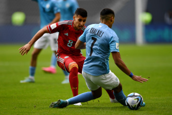 La Plata, Argentina.- In the photos taken on May 21, 2023, during the match between Colombia and Israel in a match for the first date of Group C of the Argentina Under-20 World Cup at the Ciudad de La Plata stadium. Colombia beat Israel 2-1, Gustavo Puerta, was the one who scored the goals in the Colombia U-20 team.