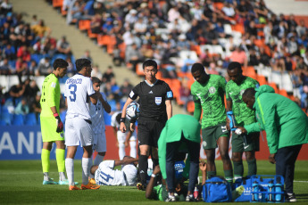 Mendoza, Argentina.- In the photos taken on May 23, 2023, during the match between the Dominican Republic and Nigeria at the Malvinas Argentinas stadium in the city of Mendoza. The Dominican Republic under-20 team lost 2-1 to Nigeria. Nigeria thus adds its first three points in group D of this U-20 World Cup.