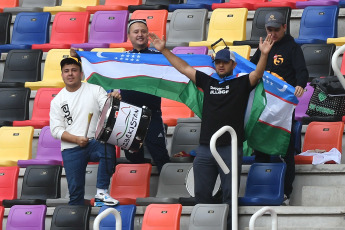 Santiago del Estero, Argentina.- En las fotos tomadas el 23 de mayo del 2023, durante el partido entre Uzbekistán y Nueva Zelanda por la fecha 2 del grupo A del Mundial Sub 20, en el estadio Único Madre de Ciudades. Uzbekistán y Nueva Zelanda empataron 2-2. En la siguiente jornada Uzbekistán se enfrentará de local ante Guatemala y Nueva Zelanda disputará el juego de visitante frente a Argentina.