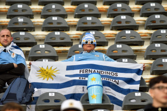 La Plata, Argentina.- In the photos taken on May 22, 2023, during the match between Uruguay and Iraq in a match played at the Estadio Único 'Diego Armando Maradona' in La Plata. Uruguay debuted in the Under 20 World Cup in Argentina with a 4-0 win over Iraq, catapulting it to the top of Group E. Matías Abaldo, Andrés Ferrari, Facundo González and Alan Matturro, scored the goals that gave them the first three points to those directed by Marcelo Broli.