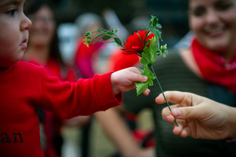 Buenos Aires, Argentina.- En las fotos tomadas el 17 de mayo del 2023, más de 40 organizaciones participaron de la primera marcha contra la violencia ginecobstétrica y neonatal en Buenos Aires, Argentina. Con la consigna “sumate a la marea roja”, la marcha se realizó en reclamo de la “efectiva” aplicación de la Ley de Parto Respetado en “todas las instituciones del país”, en el marco de la Semana Mundial del Parto Respetado.