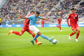 La Plata, Argentina.- En las fotos tomadas el 21 de mayo del 2023, durante el partido entre Colombia e Israel en un encuentro por la primera fecha del Grupo C del Mundial Sub-20 de Argentina en el estadio Ciudad de La Plata. Colombia se impuso a Israel por 2-1, Gustavo Puerta, fue quien anotó los goles en la selección Colombia Sub-20.