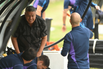 Santiago del Estero, Argentina.- En las fotos tomadas el 22 de mayo del 2023, el seleccionado argentino Sub-20, dirigido por Javier Mascherano, realizó un entrenamiento con la mente puesta en Guatemala, el rival de este martes. Argentina tendrá el objetivo de sellar su pasaporte a octavos de final luego del ajustado triunfo por 2-1 sobre Uzbekistán.