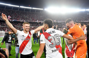 Buenos Aires, Argentina.- In the photos taken on May 7, 2023, during the match between River Plate and Boca Juniors for date 15 of the Professional Football League, at the Monumental in front of more than 83,000 people. River prevailed 1-0 against a goal by Miguel Borja and remains firm at the top of the Professional League with 37 units, taking 19 points from its classic rival.