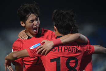 Mendoza, Argentina.- En las fotos tomadas el 25 de mayo del 2023, durante el partido entre Honduras y Corea del Sur en la segunda jornada del Grupo F de la Copa del Mundo Sub-20 en el Estadio de Mendoza. Honduras empató 2-2 contra República De Corea. Honduras sumó su primer punto en la competición, es tercera del Grupo F por encima de Francia y buscarán meterse a la siguiente ronda, pero para eso deben ganarle a los franceses.