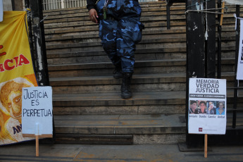 Buenos Aires, Argentina.- In the photos taken on May 17, 2023, a popular jury deliberated to decide whether four Buenos Aires police officers are guilty or not of having caused the "San Miguel del Monte Massacre", in which four boys died. after a police pursuit of the shots and subsequent crash in May 2019, judicial sources reported. After almost eight hours of deliberation, the jury found guilty the four Buenos Aires police officers accused of causing the death of Danilo Sansone (13), Camila López (13), Gonzalo Domínguez (14) and Aníbal Suárez (22) and serious injuries to Rocío Q. (17), the only survivor of the so-called “Monte Massacre”.