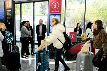 San Juan, Argentina.- In the photos taken on May 11, 2023, it shows the San Juan International Airport. More than 990,000 foreign visitors entered Argentina in March, while departures abroad reached a figure of more than 960,000 people, according to a report prepared by the National Institute of Statistics and Censuses (Indec), through the International Tourism Survey (ETI).