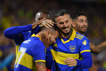 Buenos Aires, Argentina.- En las fotos tomadas el 6 de junio del 2023, durante el partido entre Boca Juniors y Colo-Colo por la jornada 5 el Grupo F disputado en el estadio la Bombonera. Boca, clasificó a los octavos de final de la Copa Libertadores 2023 al derrotar al Colo Colo por 1-0, con gol de Marcelo Weigandt (55).