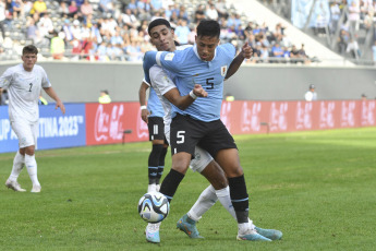 La Plata, Argentina.- In the photos taken on June 8, 2023, during the match between Uruguay and Israel at the Estadio Único Diego Armando Maradona. The Uruguayan team qualified this Thursday for the final of the U-20 World Cup after beating Israel 1-0 with a goal from Anderson Duarte. The Uruguayan National Team will face Italy in the final.