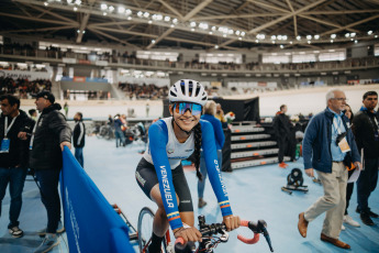 San Juan, Argentina.- In the photos taken on June 18, 2023, during the closing of the first Pan-American track in history held in San Juan, Argentina. The dispute in both branches of the Madison (also called American) specialty, added to three other finals, ended this Sunday the 2023 edition of the Pan American Cycling Championship. The Canadian track cycling team led the championship medal table, fighting for that first place with the representatives of Colombia and Mexico.