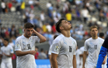 La Plata, Argentina.- In the photos taken on June 8, 2023, during the match between Uruguay and Israel at the Estadio Único Diego Armando Maradona. The Uruguayan team qualified this Thursday for the final of the U-20 World Cup after beating Israel 1-0 with a goal from Anderson Duarte. The Uruguayan National Team will face Italy in the final.