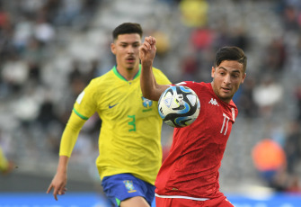 La Plata, Argentina.- En las fotos tomadas el 31 de mayo del 2023, durante el partido entre Brasil y Túnez en el Estadio Único de La Plata. Brasil ganó por 4 - 1 a Túnez. Con este resultado, la Selección latinoamericana clasificó a cuartos de final y se enfrentará a Israel.