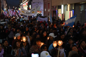 Jujuy, Argentina.- In the photos taken on June 21, 2023, during the torchlight march in Jujuy for the release of detainees. Following the incidents that occurred in the vicinity of the Jujuy Legislature, protesters demand the release of the almost 70 people who were detained during clashes with security forces.