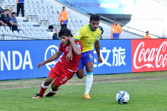 La Plata, Argentina.- En las fotos tomadas el 31 de mayo del 2023, durante el partido entre Brasil y Túnez en el Estadio Único de La Plata. Brasil ganó por 4 - 1 a Túnez. Con este resultado, la Selección latinoamericana clasificó a cuartos de final y se enfrentará a Israel.