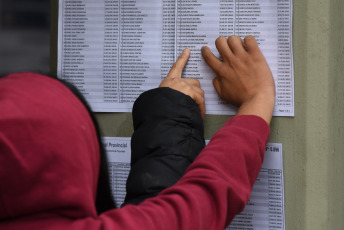 Tucumán, Argentina.- En las fotos tomadas el 11 de junio del 2023, argentinos emiten su voto durante las elecciones provinciales en Argentina. Durante las elecciones nacionales PASO (las Primarias Abiertas, Simultáneas y Obligatorias) el peronismo, de momento, se quedó solo con la gobernación de Tucumán (norte), mientras que la derecha opositora de Juntos por el Cambio -integrada por la Unión Cívica Radical (UCR) y la Propuesta Republicana (PRO)- sacó buenos resultados en las de San Luis (sureste), las primarias de Mendoza (oeste) y en las legislativas de Corrientes.