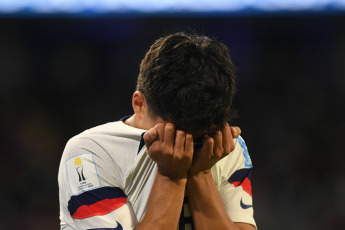 Santiago del Estero, Argentina.- En las fotos tomadas el 4 de junio del 2023, durante el partido entre Uruguay y Estados Unidos por los cuartos de final del Mundial Sub 20. Uruguay le ganó 2-0 a Estados Unidos y se clasificó a las semifinales donde se enfrentará a Israel.