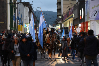 Jujuy, Argentina.- In the photos taken on June 21, 2023, during the torchlight march in Jujuy for the release of detainees. Following the incidents that occurred in the vicinity of the Jujuy Legislature, protesters demand the release of the almost 70 people who were detained during clashes with security forces.