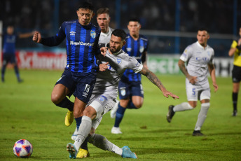 Buenos Aires, Argentina.- In the photos taken on June 13, 2023, during the match between Atlético Tucumán and Godoy Cruz for date 20 of the Professional Football League, at the Monumental stadium. Atlético Tucumán beat Godoy Cruz 2-1. Mateo Coronel and Matías Orihuela scored for the Tucuman team.