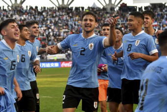 La Plata, Argentina.- In the photos taken on June 8, 2023, during the match between Uruguay and Israel at the Estadio Único Diego Armando Maradona. The Uruguayan team qualified this Thursday for the final of the U-20 World Cup after beating Israel 1-0 with a goal from Anderson Duarte. The Uruguayan National Team will face Italy in the final.