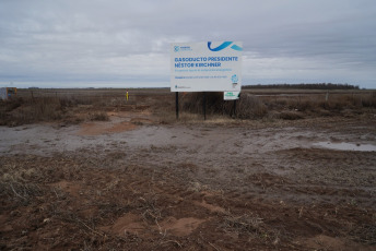 Salliqueló, Argentina.- In the photos taken on July 9, 2023, it shows the Néstor Kirchner gas pipeline, eight months after the construction of the gas pipeline, essential to take advantage of the Vaca Muerta gas. The section that was presented reaches Saliqueló, province of Buenos Aires, it would make it possible to substitute imports of alternative fuel (fuel oil and diesel) imported for thermoelectric generation, a source of foreign currency drainage for years.