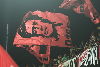 Rosario, Argentina.- In the photos taken on July 3, 2023, during the match between Newell's and Gimnasia at the Marcelo Bielsa Stadium, at the close of date 22 of the Argentine Professional League. Newell's tied 2-2 with Gimnasia. Gimnasia scored through Benjamín Domínguez and Cristian Tarragona. While Newell's scored a goal from Guillermo Ortíz and tied with Lisandro Montenegro.