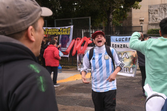 Buenos Aires, Argentina.- In the photos taken on July 11, 2023, the Criminal Justice sentenced three agents of the Buenos Aires City Police to life imprisonment for the "aggravated homicide by treachery and racial hatred" of Lucas González , a 17-year-old boy who died in 2021 after being shot several times, according to the ruling of the Oral Criminal Court No. 25. The convicted are inspector Gabriel Alejandro Isassi, senior officer Juan José López and officer Fabián Andrés Nieva, members of the Brigades and Summaries Division 6 of Commune 4 of the Capital Police.