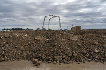 Salliqueló, Argentina.- In the photos taken on July 9, 2023, it shows the Néstor Kirchner gas pipeline, eight months after the construction of the gas pipeline, essential to take advantage of the Vaca Muerta gas. The section that was presented reaches Saliqueló, province of Buenos Aires, it would make it possible to substitute imports of alternative fuel (fuel oil and diesel) imported for thermoelectric generation, a source of foreign currency drainage for years.