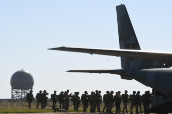 Corrientes, Argentina.- In the photos taken on August 2, 2023, more than 1,300 members of the Armed Forces of Argentina and Brazil took part in the combined exercise "Arandú", in which they pretended to protect part of the territory of the province of Corrientes of a fictitious invasion to the south of the Iberá marshes. The purpose of this combined exercise is to strengthen and increase the interoperability of the participating forces and the communication ties between the armies of both countries in accordance with what is expressed in the bilateral agreement of the year 2020.