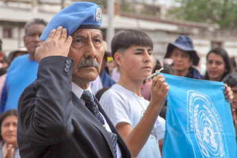 Jujuy, Argentina.- In the photos taken on August 23, 2023, during the commemoration of the Jujeño Exodus of 1812 with acts that exalted the heroism of its people. The date commemorates the actions of the people of Jujuy who received the order to abandon their homes, their belongings and leave the enemy scorched earth.