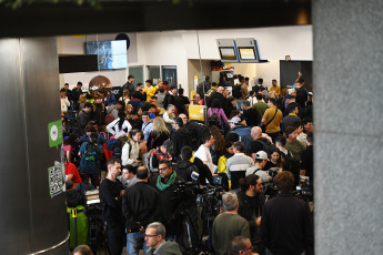 Buenos Aires, Argentina.- In the photos taken on August 15, 2023, it shows the Jorge Newbery Airport, which registers delays and cancellations in flights. An unexpected force measure initiated by workers of the Intercargo company causes delays and dozens of canceled flights at the airports of Ezeiza, Aeroparque and in the province of Córdoba. There were almost 10 thousand passengers affected, all of them corresponding to flights of the JetSmart and Latam companies.