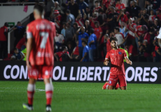 Buenos Aires, Argentina.- In the photos taken on August 1, 2023, during the match between Argentinos Juniors and Fluminense of Brazil in a first leg of the round of 16 of the Copa Libertadores de América at the Diego Armando Maradona stadium. The match ended 1-1, so it will be decided in Rio de Janeiro next Tuesday.